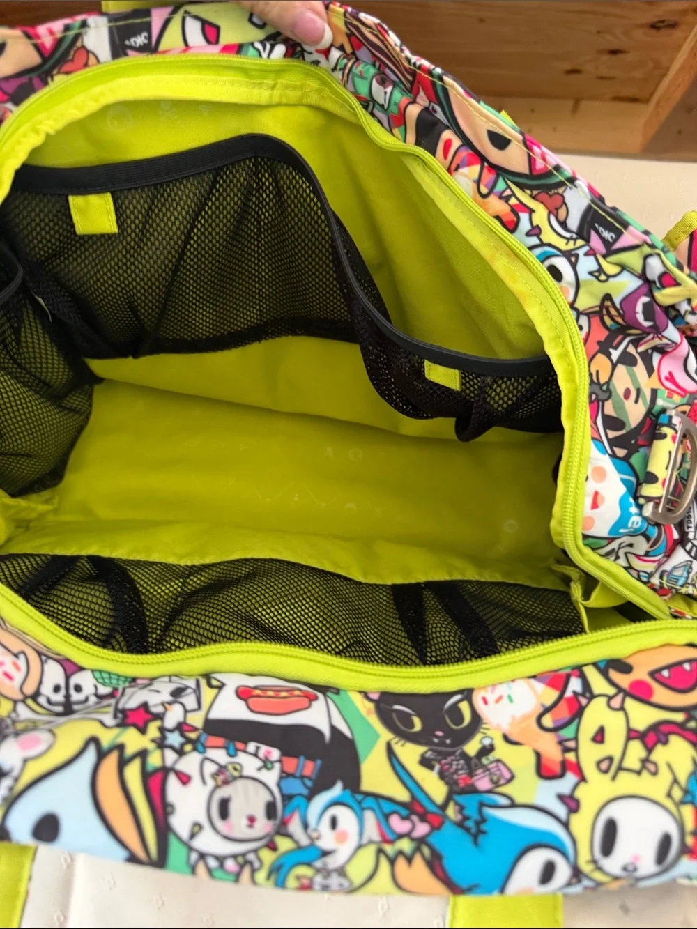tokidoki Ju-Ju-Be Multicolor Cartoon Print Baby Bag